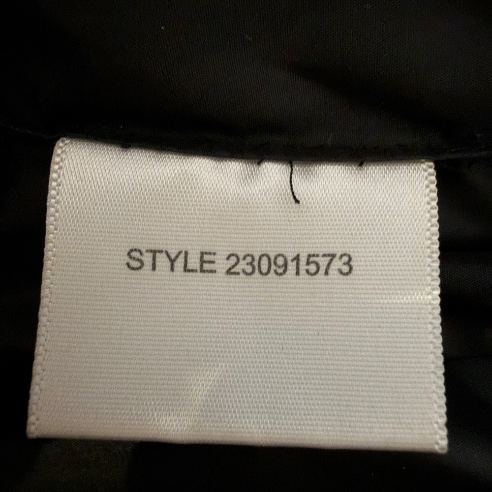 Tory Burch Black Quilted Puffer Vest Gold Logo Snap Button Preppy Luxury Large L - Picture 10 of 10